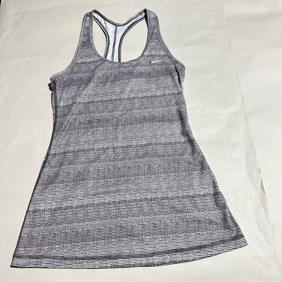 Nike Dri-FIT Racerback Gray Tank Dress Size S Moisture Wicking Athletic - Picture 1 of 6